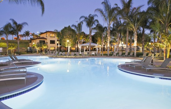 Welcome To MarBrisa Carlsbad Resort - The Cove Pool at Sunset