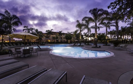 Welcome To MarBrisa Carlsbad Resort - The Cove Pool at Sunset